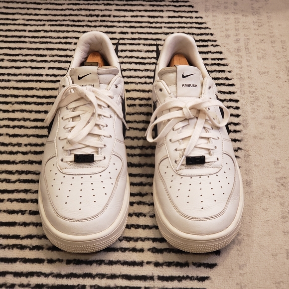 Size 11.5 - Nike Air Force 1 Low x AMBUSH Phantom White 3D Swoosh - Picture 4 of 10